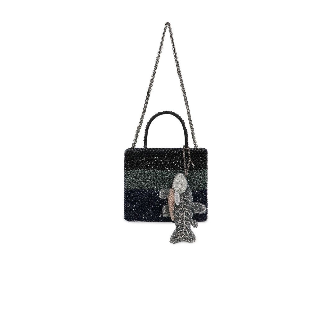 IZUMI KATO STANDARD Z PB25FMT4K7 Crossbody Bag solid-black-smoke-gray-midnight-blue fish WIREBAG
